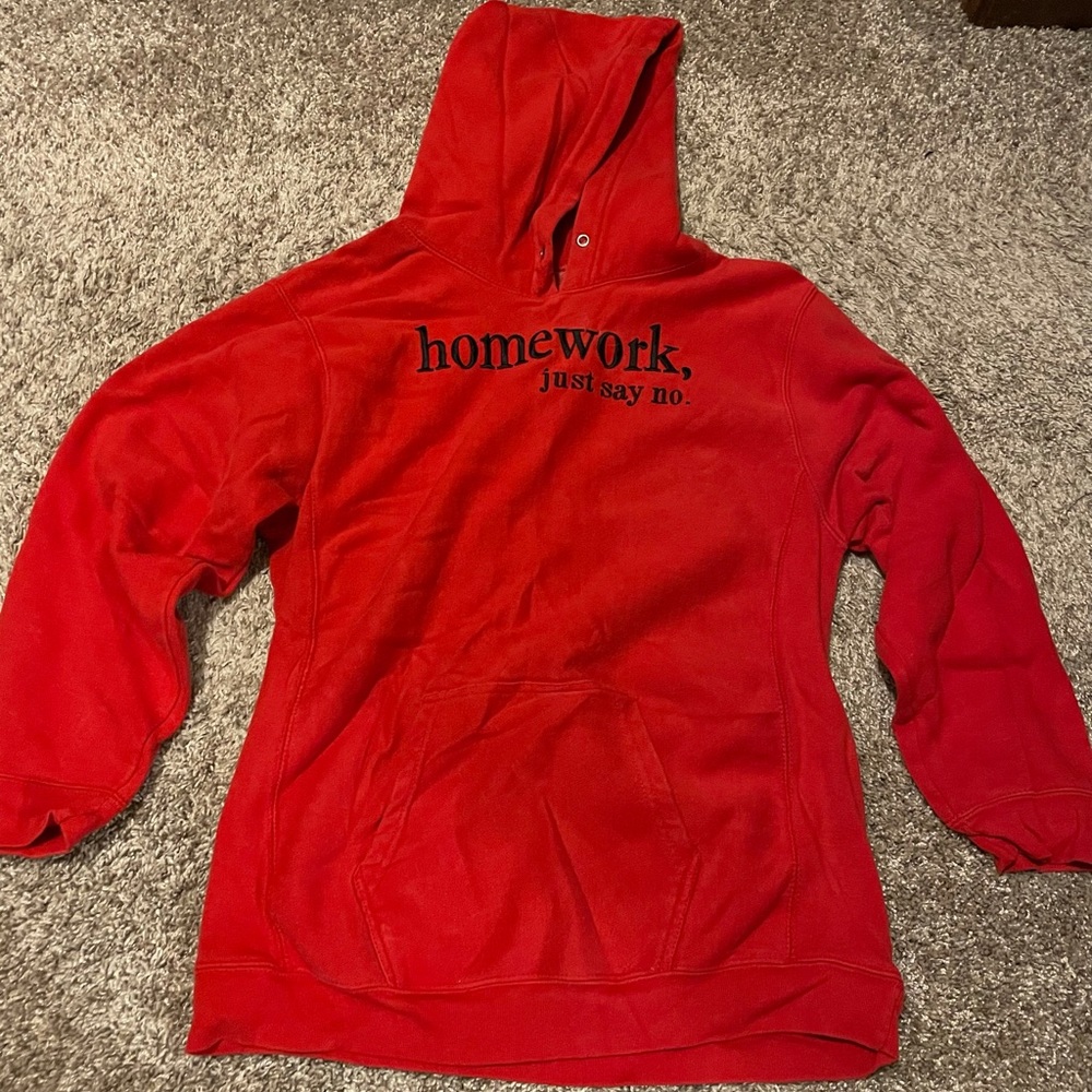 Red Humor Hoodie Boys XL